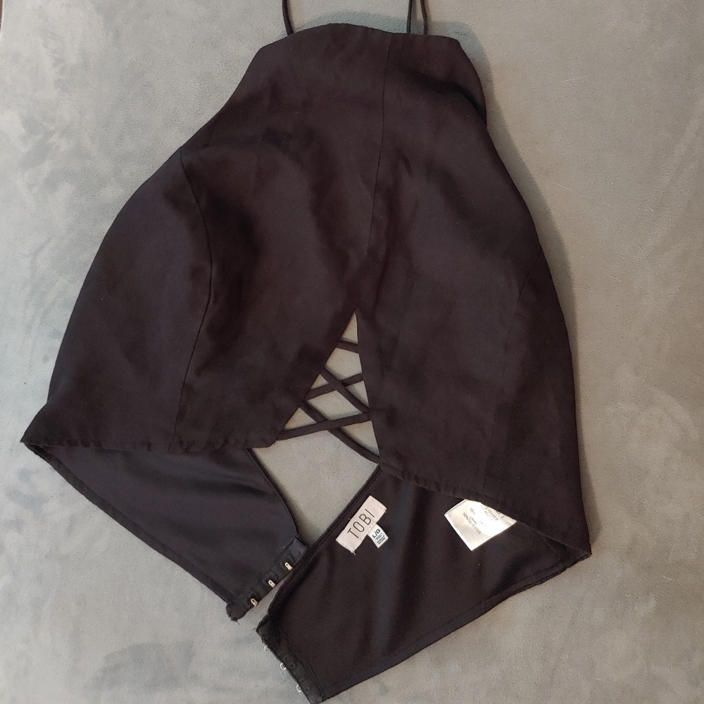 TOBI Faux Suede Halter